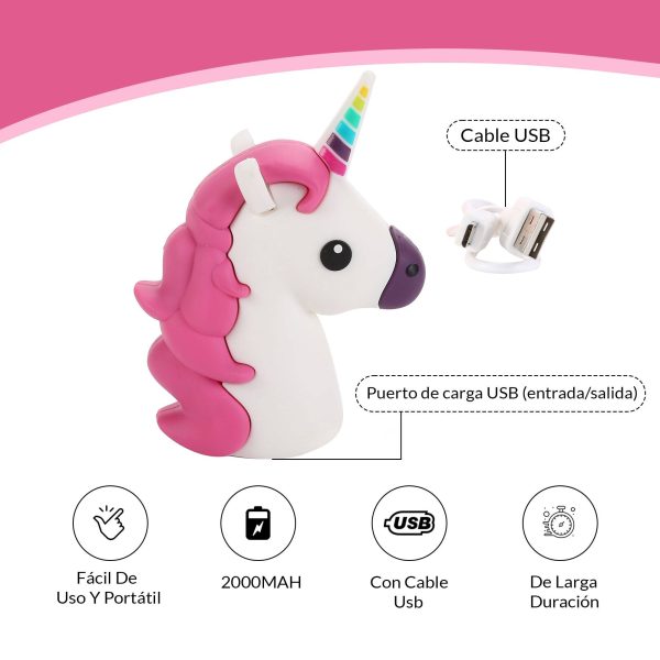 POWER BANK UNICORNIO 1200 mha EN CAJA DE REGALO - Image 3