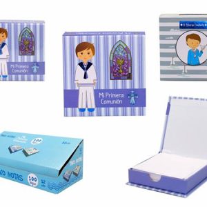 HOJAS BLANCAS PRESENTADAS EN CAJA MI PRIMERA COMUNION