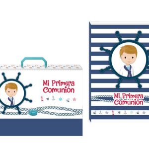 MALETÍN MÁS LIBRO FIRMAS MI PRIMERA COMUNIÓN NIÑO