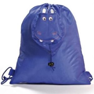 LOTE DE 40 MOCHILAS  PLEGABLE ANIMALS AZUL