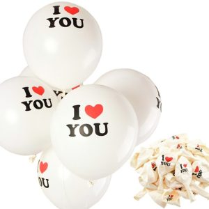 SET  100 GLOBOS "I LOVE YOU"