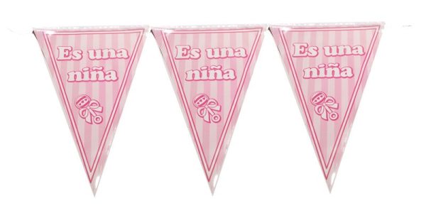 GUIRNALDA PVC "ES UNA NIÑA"
