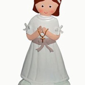 FIGURA METÁLICA COMUNIÓN NIÑA