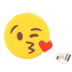 POWER BANK EMOTICONOS 1200 mha EN CAJA DE REGALO