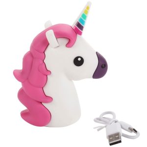 POWER BANK UNICORNIO 1200 mha EN CAJA DE REGALO