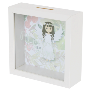 HUCHA DE MADERA COMUNIÓN NIÑA
