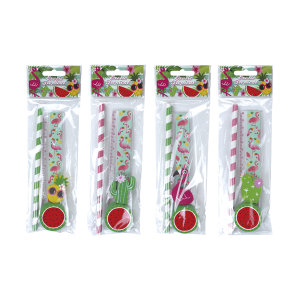 SET 4 PCS PAPELERÍA TROPICAL EXOTIC