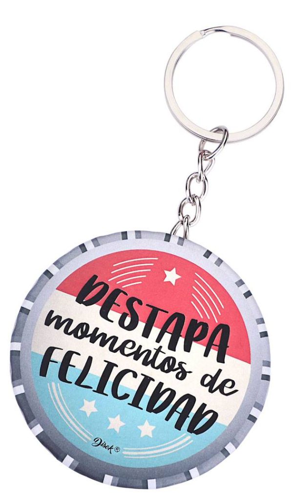 LLAVERO CHAPA ABRIDOR "MOMENTOS DE FELICIDAD" - Image 2