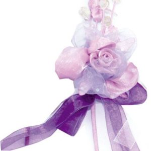 FLOR DE TELA GRANDE LILA