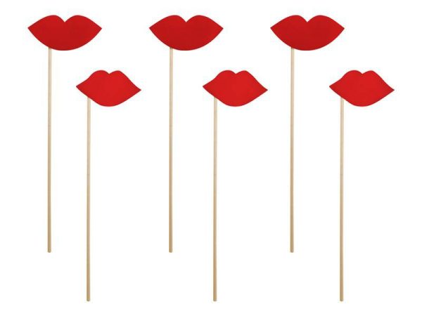 PACK DE 6 LABIOS ROJOS - Image 2