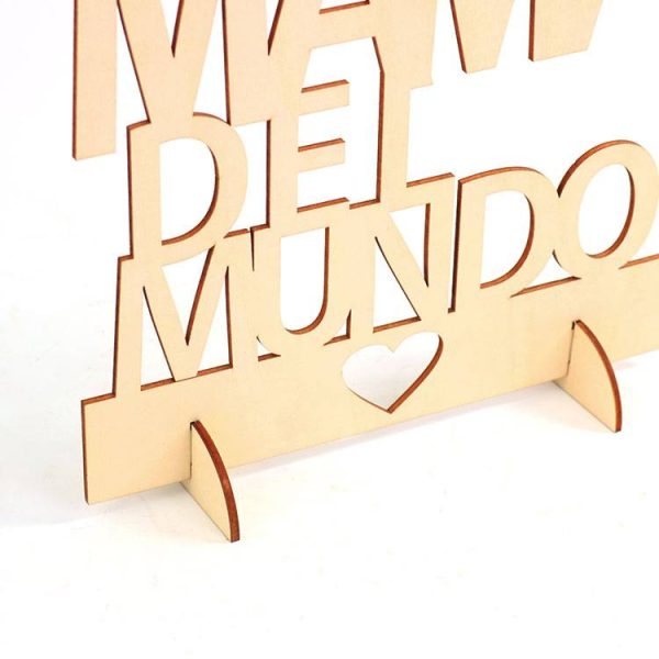 CARTEL MADERA "LA MEJOR MAMÁ DEL MUNDO" - Image 3