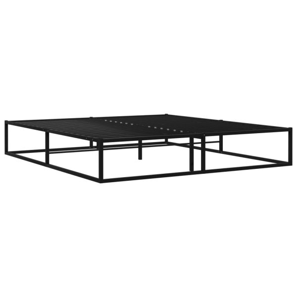 Estrutura de cama 180x200 cm metal preto - Image 2