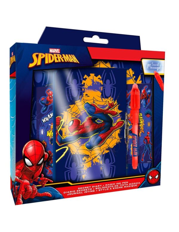 DIARIO CON BOLIGRAFO MAGICO SPIDERMAN