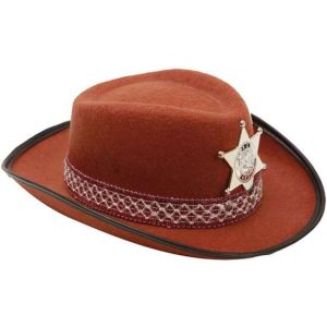 SOMBRERO DE VAQUERO MARRÓN 53 CM