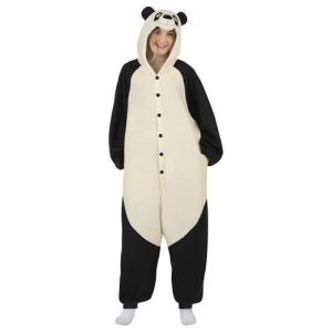 DISFRAZ OSO PANDA ADULT SMALL (KIGURUMI CON CAPUCHA Y COLA)