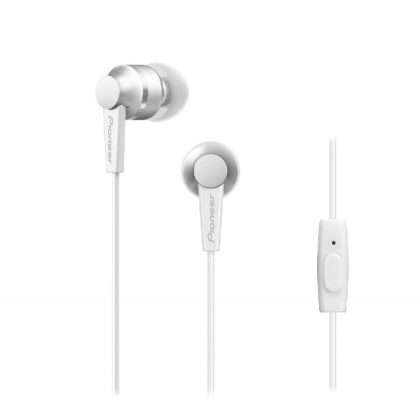 AURICULAR PIONEER IN-EAR CON MICROFONO - BLANCO - SE-C3T-W