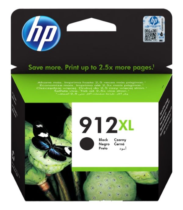 HP 912XL Negro Cartucho de Tinta Original - 3YL84AE