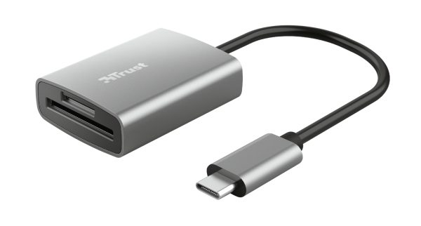 Trust Dalyx Lector de Tarjetas USB-C - SD, MicroSD - Aluminio