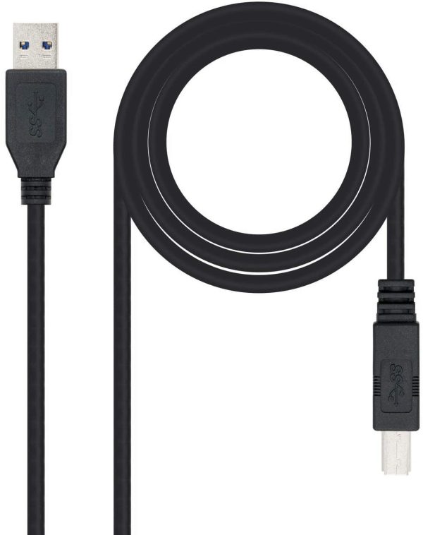 Nanocable Cable de Impresora USB-A 3.0 Macho a USB-B Macho 2m