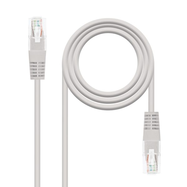 Nanocable Cable de Red Latiguillo RJ45 Cat.5e UTP AWG24 1m - Color Gris