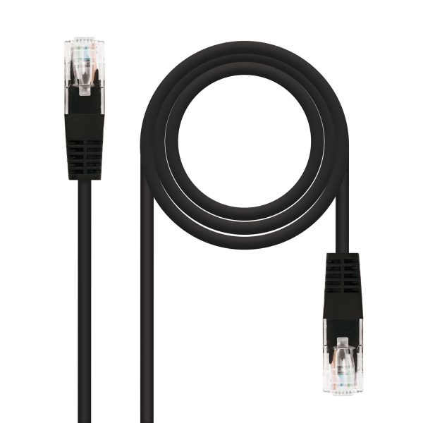 Nanocable Cable de Red Latiguillo RJ45 Cat.5e UTP AWG24 2m - Color Negro