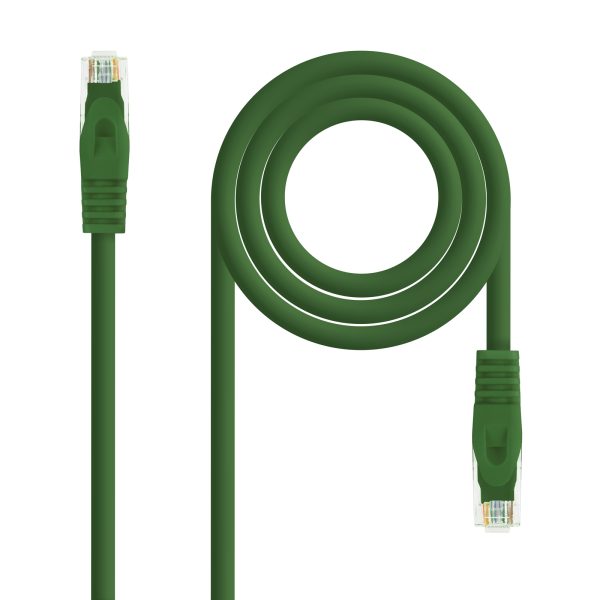 Nanocable Cable de Red Latiguillo RJ45 LSZH Cat.6a UTP AWG24 1m - Color Verde