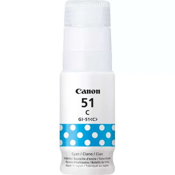 Canon GI51 Cyan Botella de Tinta Original - GI51C/4546C001