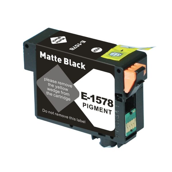 Epson T1578 Negro Mate Cartucho de Tinta Pigmentada Generico - Reemplaza C13T15784010