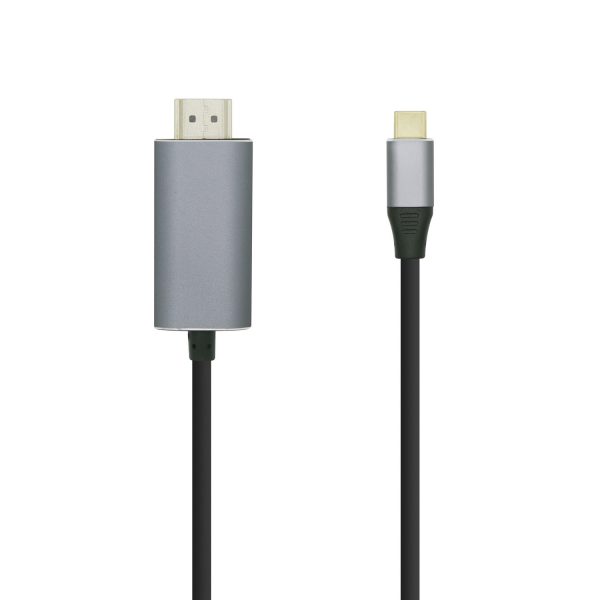 Aisens Cable Conversor USB-C a HDMI 4K@60HZ - USB-C/M-HDMI/M - 0.8M - Color Negro