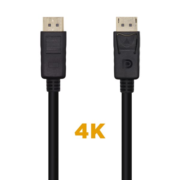 Aisens Cable Displayport V1.2 4K@60Hz - DP/M-DP/M - 1.0m - Color Negro