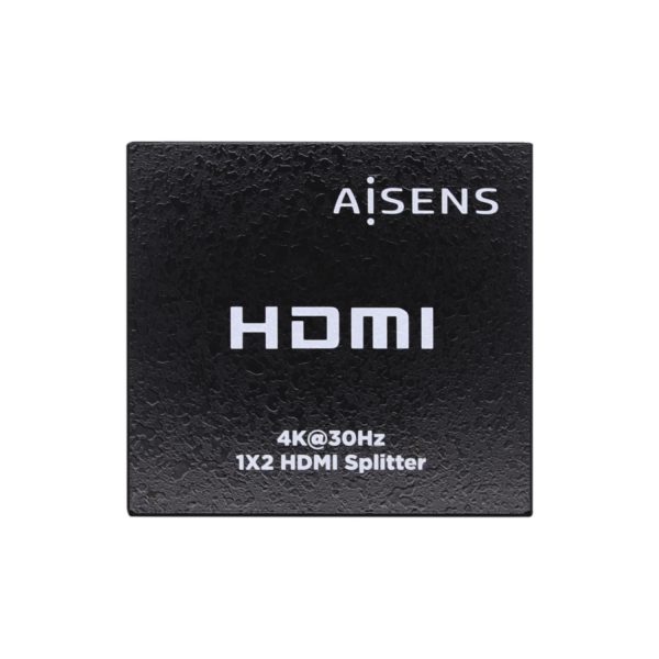 Aisens HDMI Duplicador 4K@30HZ 1x2 con Alimentacion - Color Negro