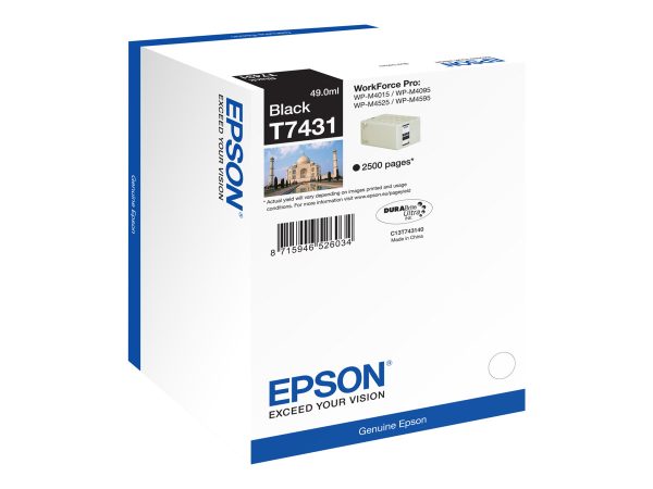 Epson T7431 Negro Cartucho de Tinta Original - C13T74314010