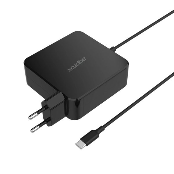 Approx Cargador de Portatil Universal USB-C 90W - Compatible con PD - Cable 1.10m