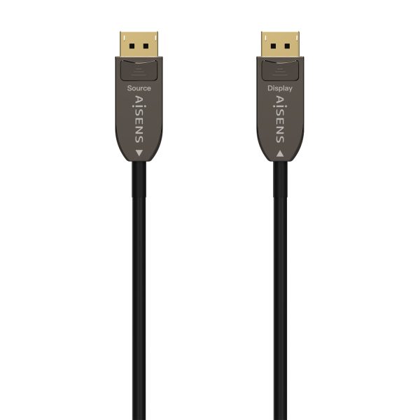 Aisens Cable DisplayPort AOC V1.4 8K@60HZ 4K@120Hz 4:4:4 32.4GBPS - DP/M-DP/M - 30M - Color Negro