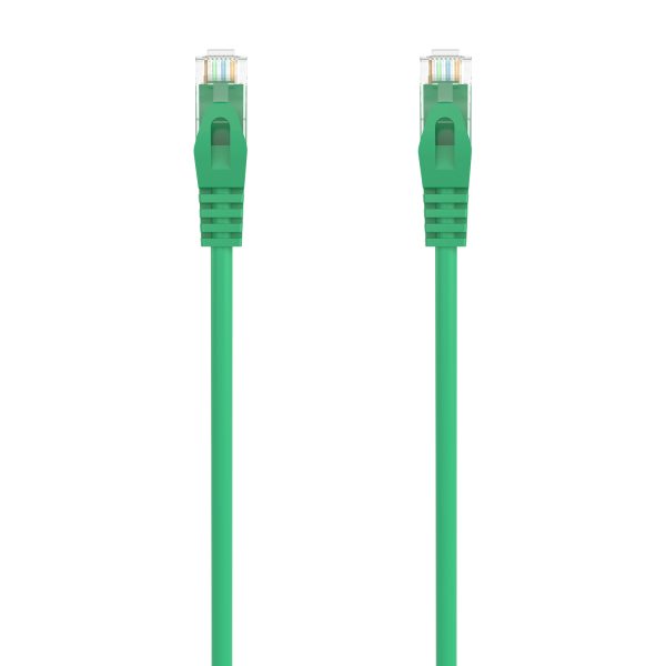 Aisens Cable de Red Latiguillo RJ45 LSZH CAT.6A 500 MHZ UTP AWG24 - 25CM - Color Verde