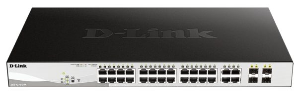 D-Link Switch Smart 24 Puertos Gigabit PoE + 4 SFP Combo