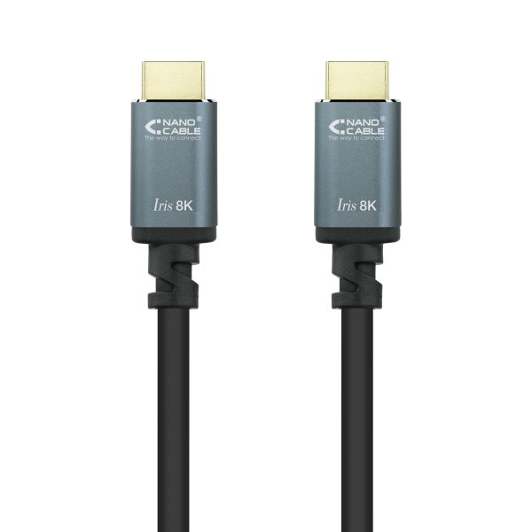 Nanocable Cable HDMI 2.1 Iris 8K A/M-A/M 1.5m - Color Negro