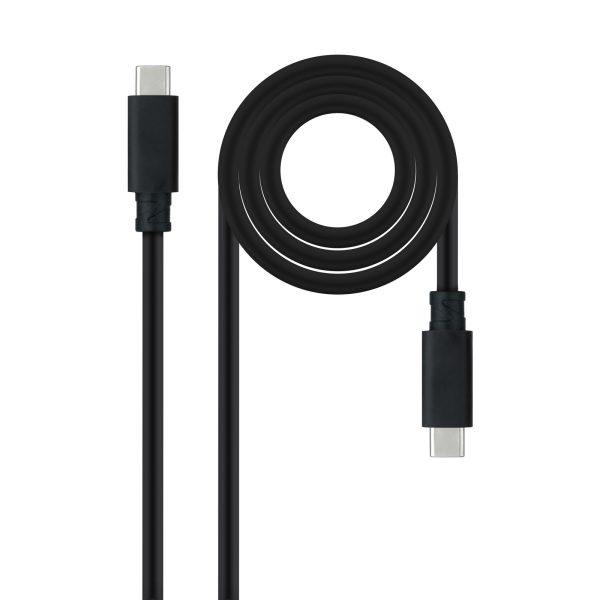 Nanocable Cable USB 3.1 Gen2 5A USB-C/M-USB-C/M 2m - Color Negro