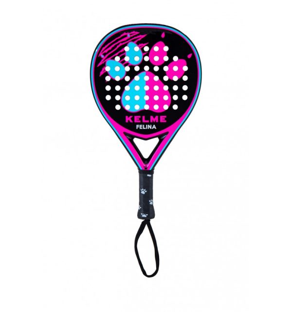 Kelme Felina Pala de Padel - Forma Lagrima - Marco y Cara 100% Fibra de Vidrio - Nucleo Goma Eva XtraSoft