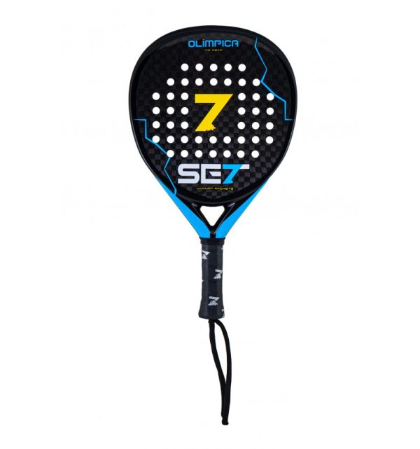 Set Olimpica Pala de Padel - Forma Lagrima - Marco 100% Carbono - Cara 100% Carbono 12K - Nucleo Goma Black Eva Soft Ultra