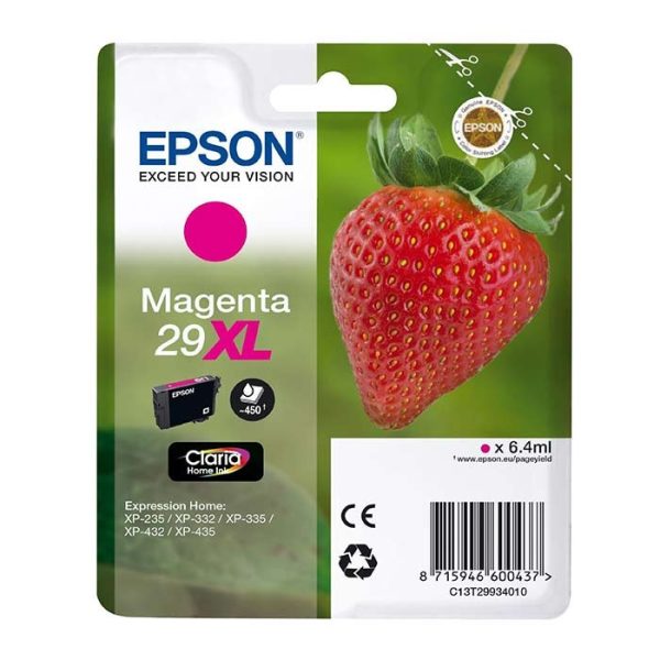 Epson T2993 (29XL) Magenta Cartucho de Tinta Original - C13T29934012