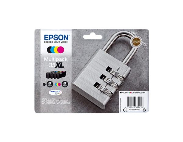 Epson T3596 (35XL) Pack de 4 Cartuchos de Tinta Originales - C13T35964010