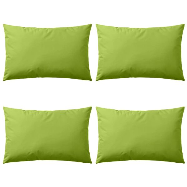 Almofadas para exterior 4 pcs 60x40 cm verde maçã