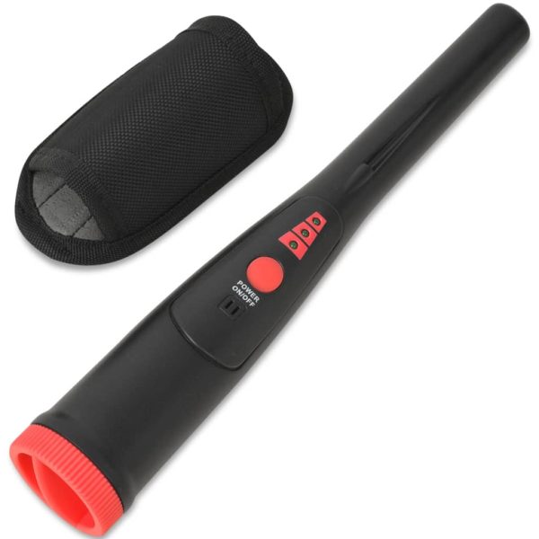 Detetor de identificação de metais, preto e vermelho
