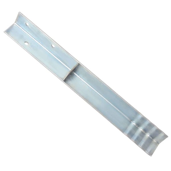 Âncora de fixação no chão em L 12 pcs aço galvanizado 5x5x50 cm - Image 2