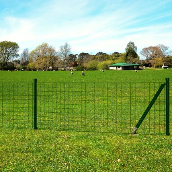 Cerca 10x1,5 m aço verde