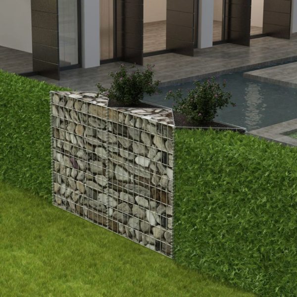 Cesto gabião aço galvanizado 120x30x100 cm