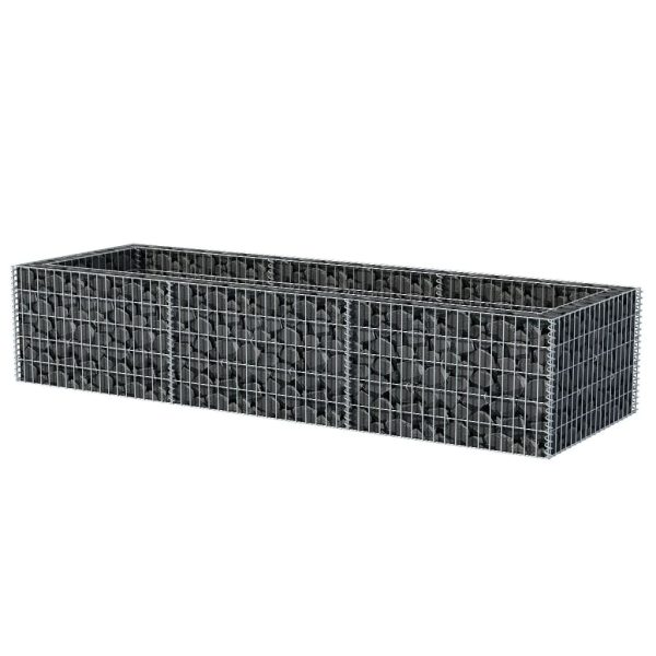Canteiro elevado/cesto gabião 270x90x50 cm aço - Image 3