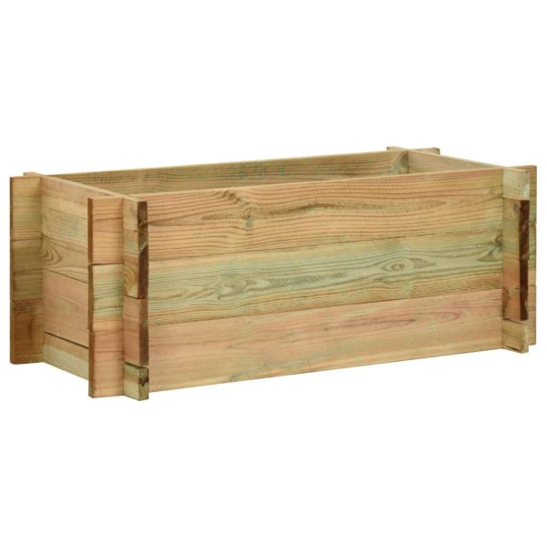 Canteiro elevado jardim 80 cm pinho impregnado