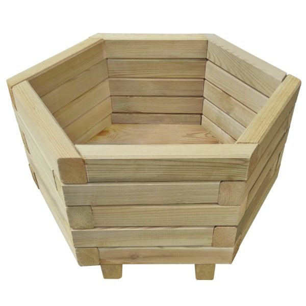 Conjunto canteiro elevado de jardim 2 pcs pinho impregnado - Image 2